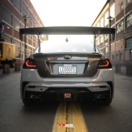 JDMuscle Tanso Carbon Fiber OE Style Trunk w/ Garnish | Multiple Carbon Fiber Weave Available - 15-21 WRX/STI