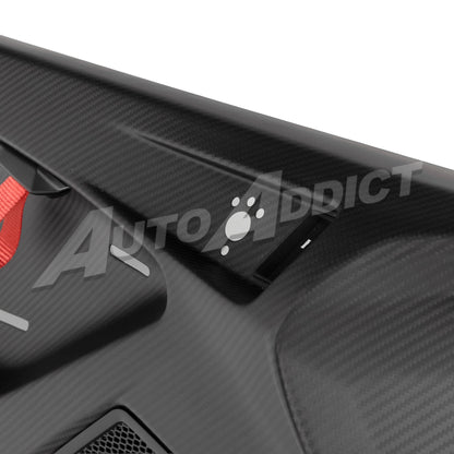 STO Lamborghini Huracan Dry Carbon Fiber Interior Door Panels w/ Brackets