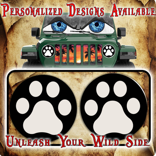 White Paw print 123