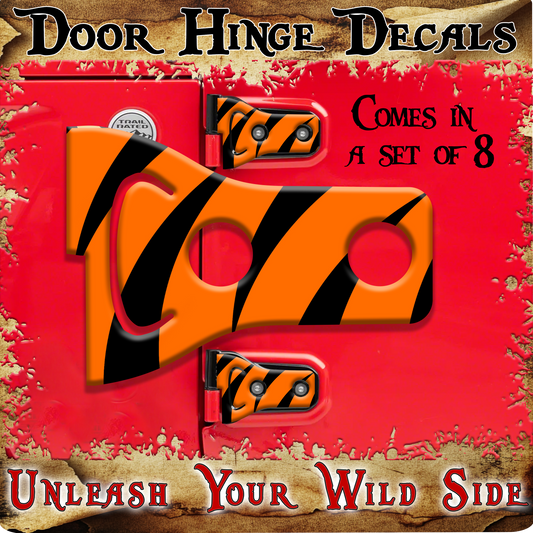 Tiger strips Door hinge decals 12