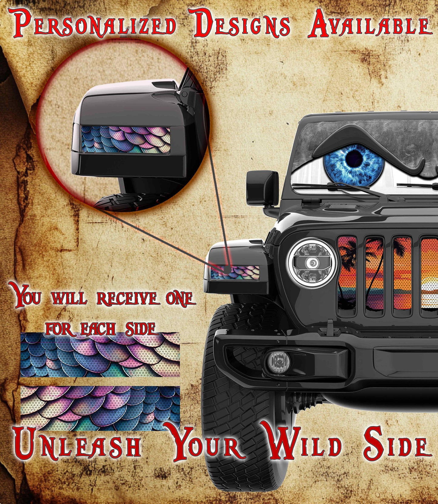 Scales Jl and Gladiator Turn signal decal 29