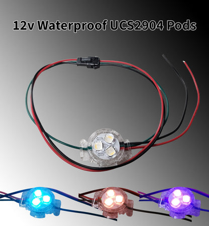 Color Flow 12v Braggin Pods Ucs2904 Rgbw