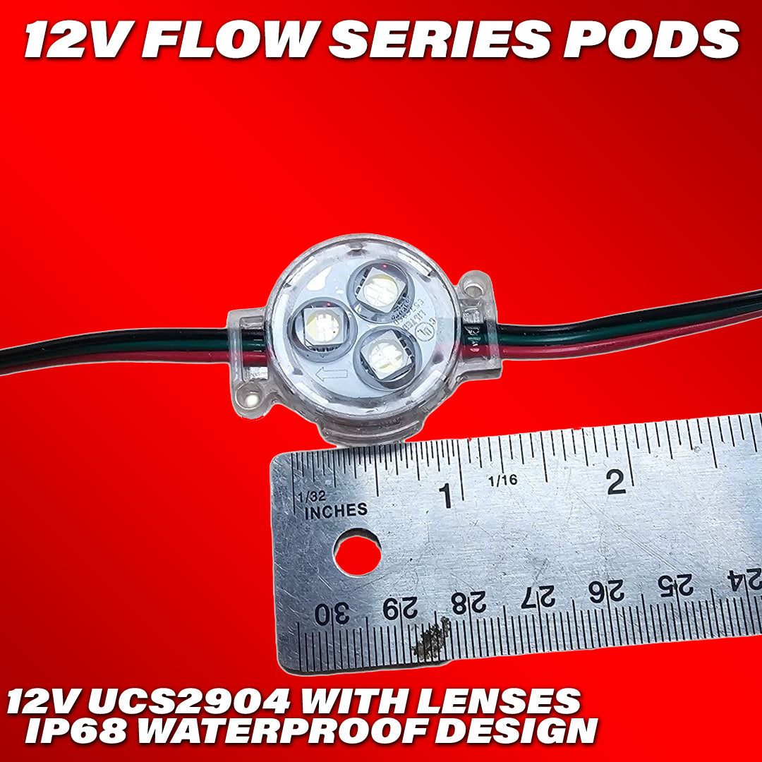 Flow Series 12v PODs - UCS2904 RGBW