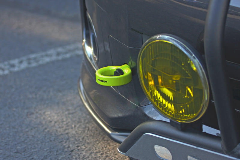 PERRIN Tow Hook Kit Front - Neon Yellow | PSP-BDY-231NY