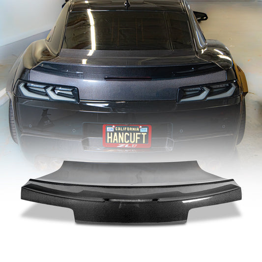 2014-2015 Camaro Type-X Double Sided Gloss Carbon Fiber Trunk W/ Integrated Spoiler