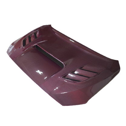 JDMuscle [15-21 WRX/STI] Carbon Fiber Hood V2 w/ Heat Extract