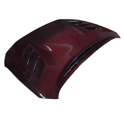 JDMuscle [15-21 WRX/STI] Carbon Fiber Hood V2 w/ Heat Extract