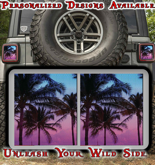 Island Palms taillights cover decal 17