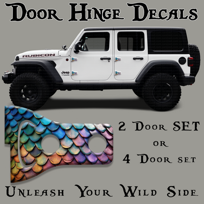 Dragon scales Door hinge decals 17