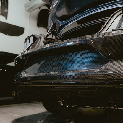 2018-2023 Ford Mustang GT500 Style Double Sided Full Carbon Fiber Track Package Rear Bumper Conversion