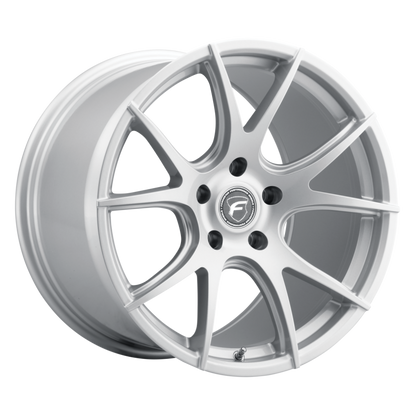 Forgestar CF5V 18x11 / 5x120.65 BP / ET53 / 8.09in BS Gloss Silver Wheel