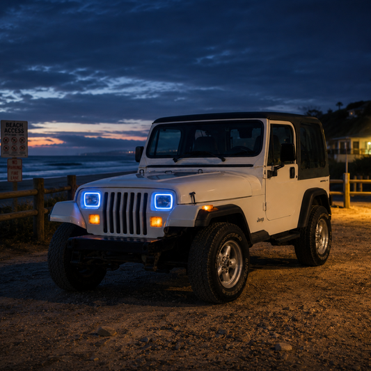 Lighting Trendz 1985-1996 Jeep Wrangler Flow Series Halo LED Kit