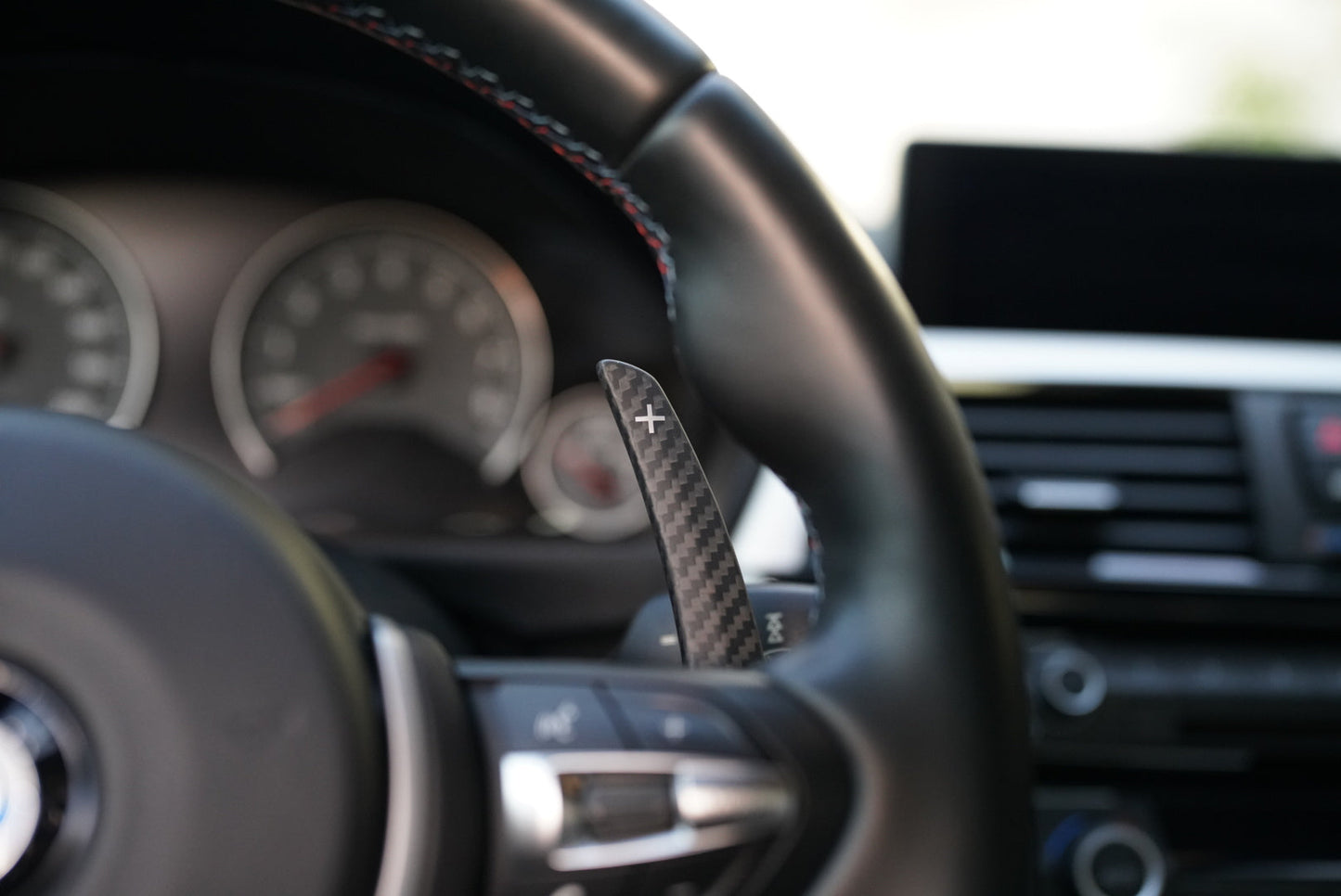 BMW F-Series Carbon Fiber Paddle Shifters for BMW 3 series, 4 Series, M2 M3, M4, M5 (Matte) Dry