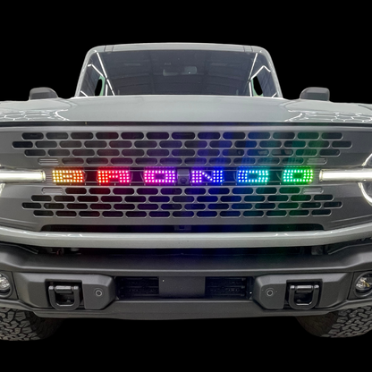 Bronco LED Emblem Letters (Multicolor Flow)