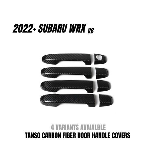 JDMuscle [22-25 WRX] Tanso Dry Carbon Fiber Door Handle Covers w/ Gloss Finish