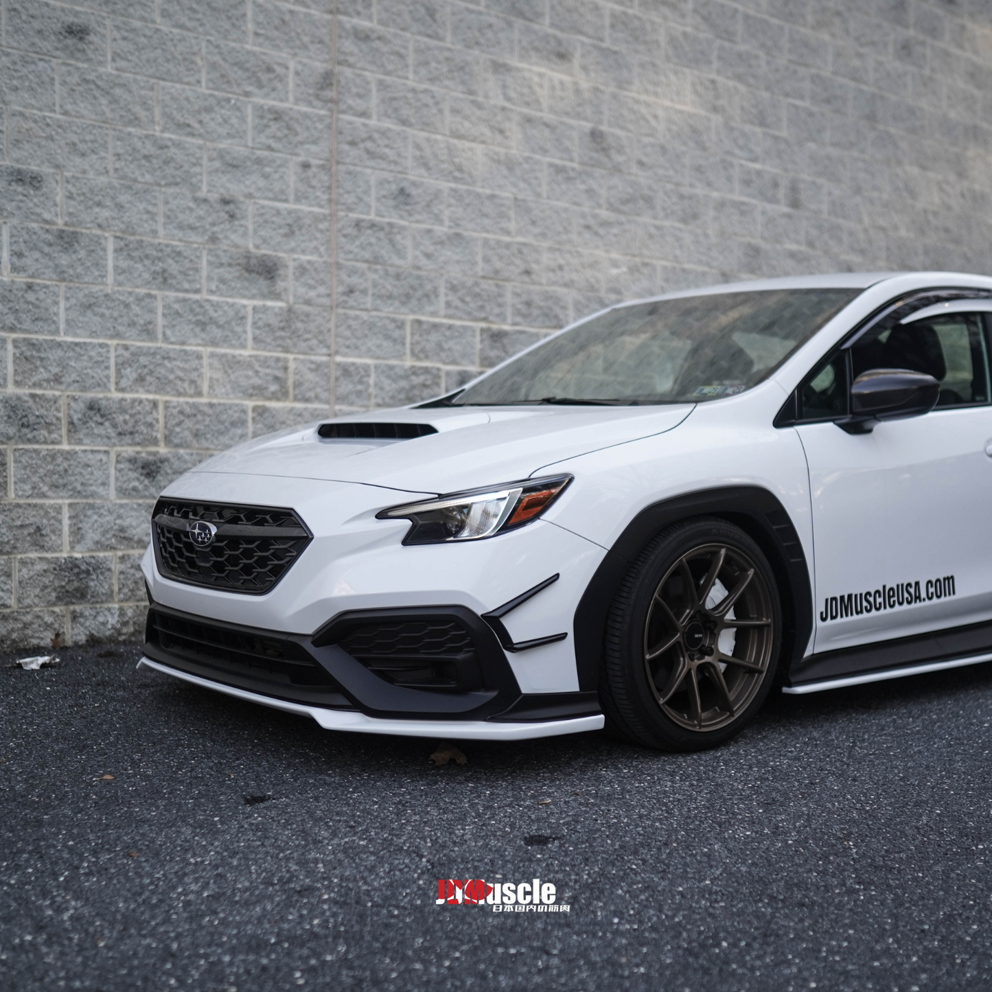 JDMuscle [22-25 WRX] V1 Rain Guards / Window Visors-Paint Matched