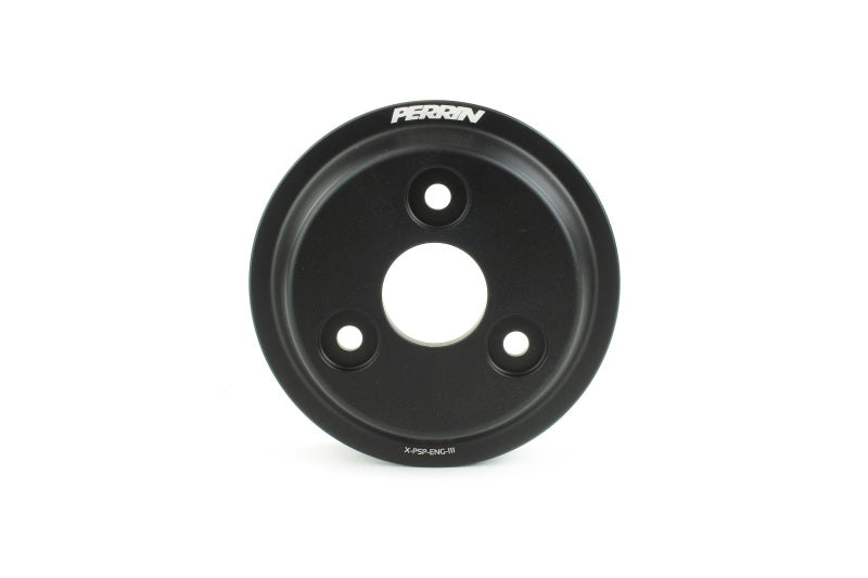 Perrin [15-21 WRX, 14-18 Forester, 18-20 Crosstrek, 17-22 Impreza] Lightweight Water Pump Pulley Black | PSP-ENG-111BK