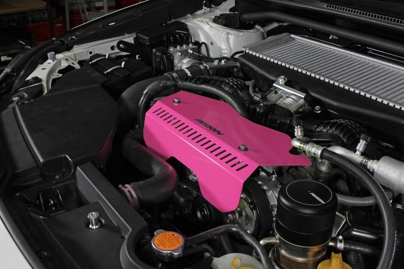 Perrin [22-25 WRX] Pulley Cover - Hyper Pink | PSP-ENG-153HP