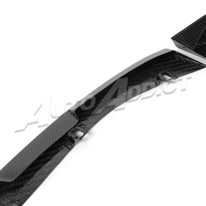 2021-2026 BMW G80 M3 G82 M4 Dry Gloss Double Sided Carbon Fiber Lower Chin Splitter 3pcs