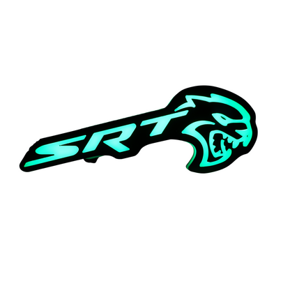 SRT Hellcat LED Emblem Badge: (Multicolor)