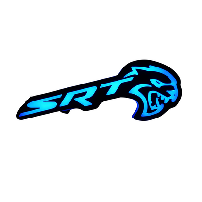 SRT Hellcat LED Emblem Badge: (Multicolor)