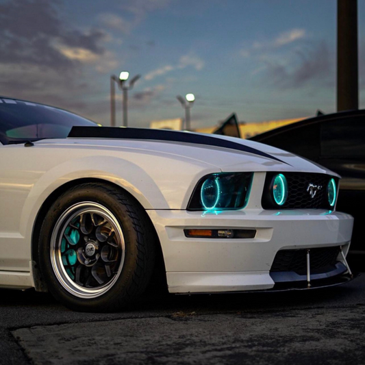 Lighting Trendz 2005-2009 Ford Mustang RGBW Halo w/Grille & Bumper Fog Light Halo LED Kit