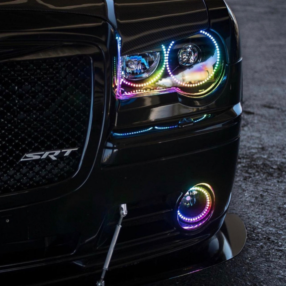 Lighting Trendz 2005-2010 Chrysler 300C/SRT Flow Series Halo, Projector & Fog Halo LED Kit