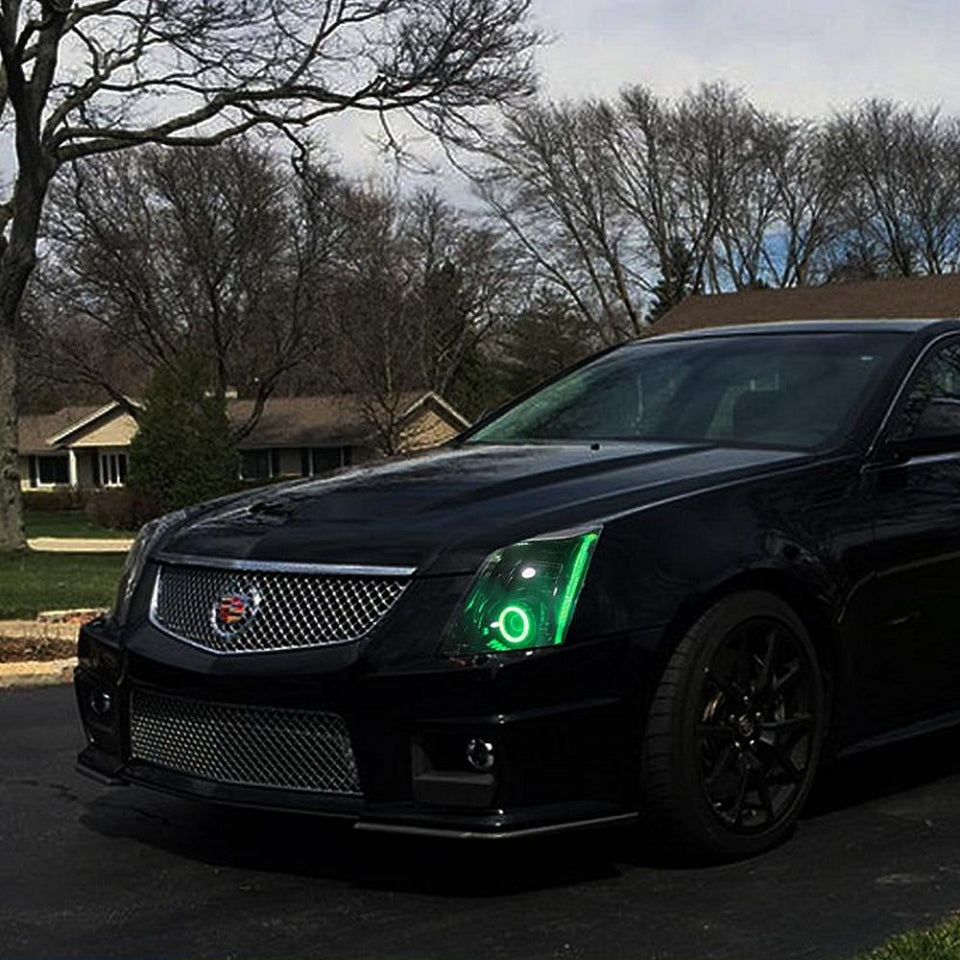 Lighting Trendz 2008-2014 Cadillac CTSV RGBW DRL, Projector & Fog Halo LED Kit