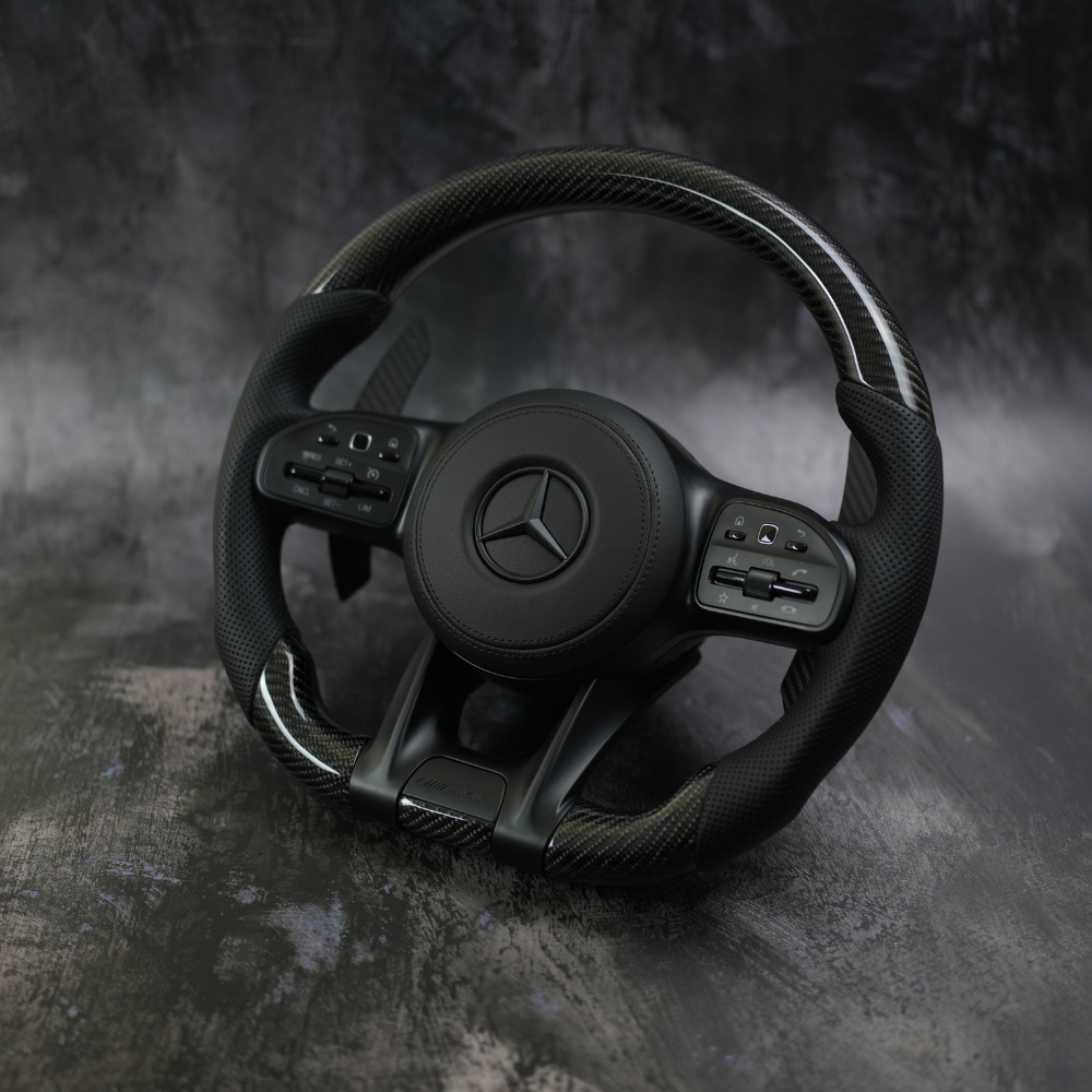 [Upgrade Conversion] Mercedes Benz 2018+ AMG Model Custom Steering Wheel by Exclusive Steering