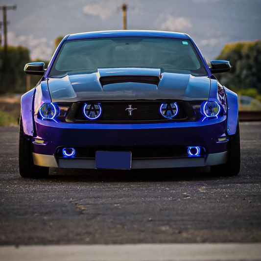 Lighting Trendz 2010-2012 Ford Mustang Halo w/Flow Series Grille Fog Light Halo LED Kit