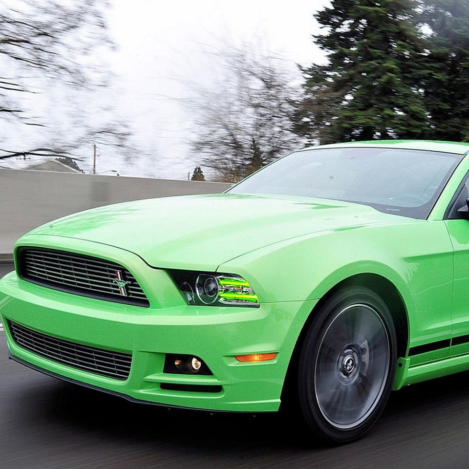 Lighting Trendz 2013-2014 Ford Mustang RGBW DRL with Projector Halos DRL LED Kit