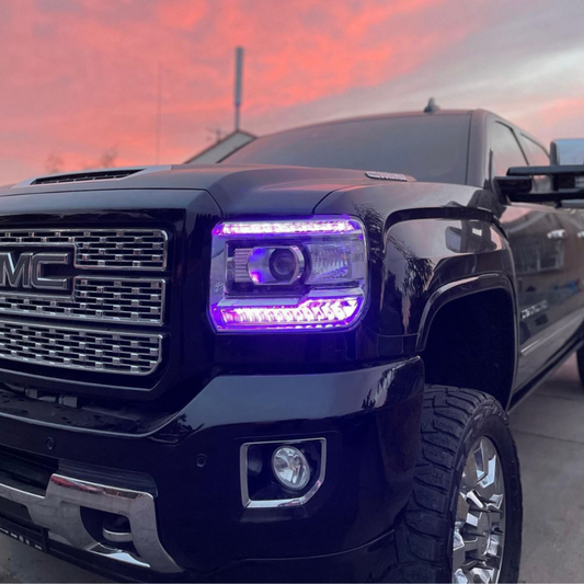Lighting Trendz 2014-2015 GMC Sierra RGBW DRL & Projector Halo LED Kit