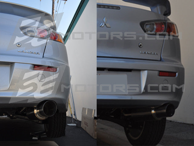 Tsudo 12-17 Lancer DE ES GT S2 Burnt Tip Axleback Exhaust