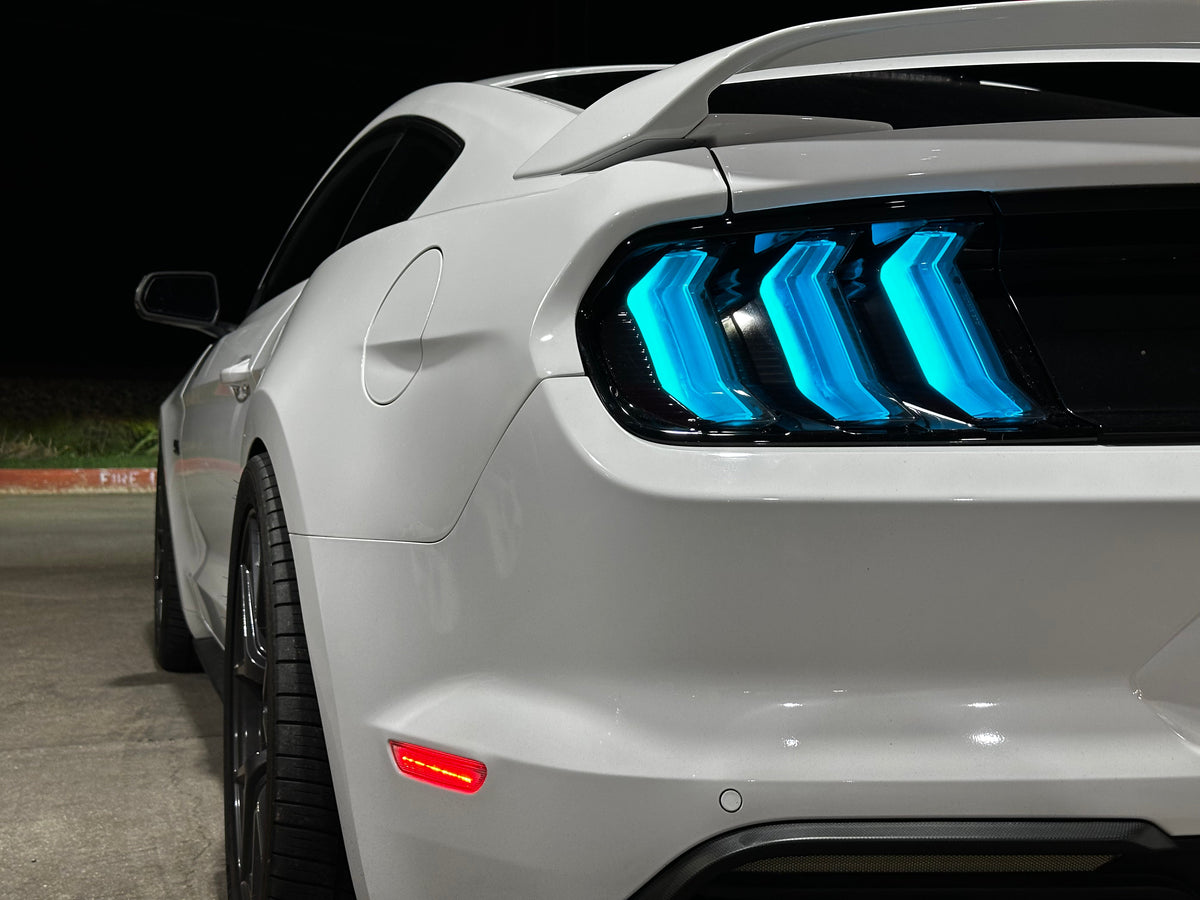 2015-2023 Ford Mustang RGB tail lights installed - photo 1