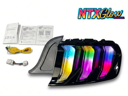 2015-2023 Mustang RGB sequential tail lights, light smoked lens