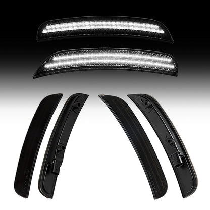 2015-2024 Dodge Charger Smoke White LED Side Markers