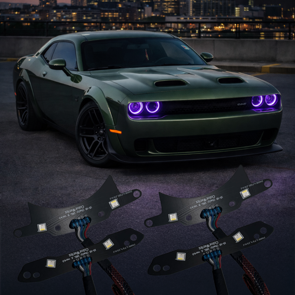 Lighting Trendz 2015-2023 Dodge Challenger RGBW LED DRL Board Kit