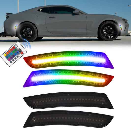2016-2025 Chevrolet Camaro RGB Smoked LED Side Markers