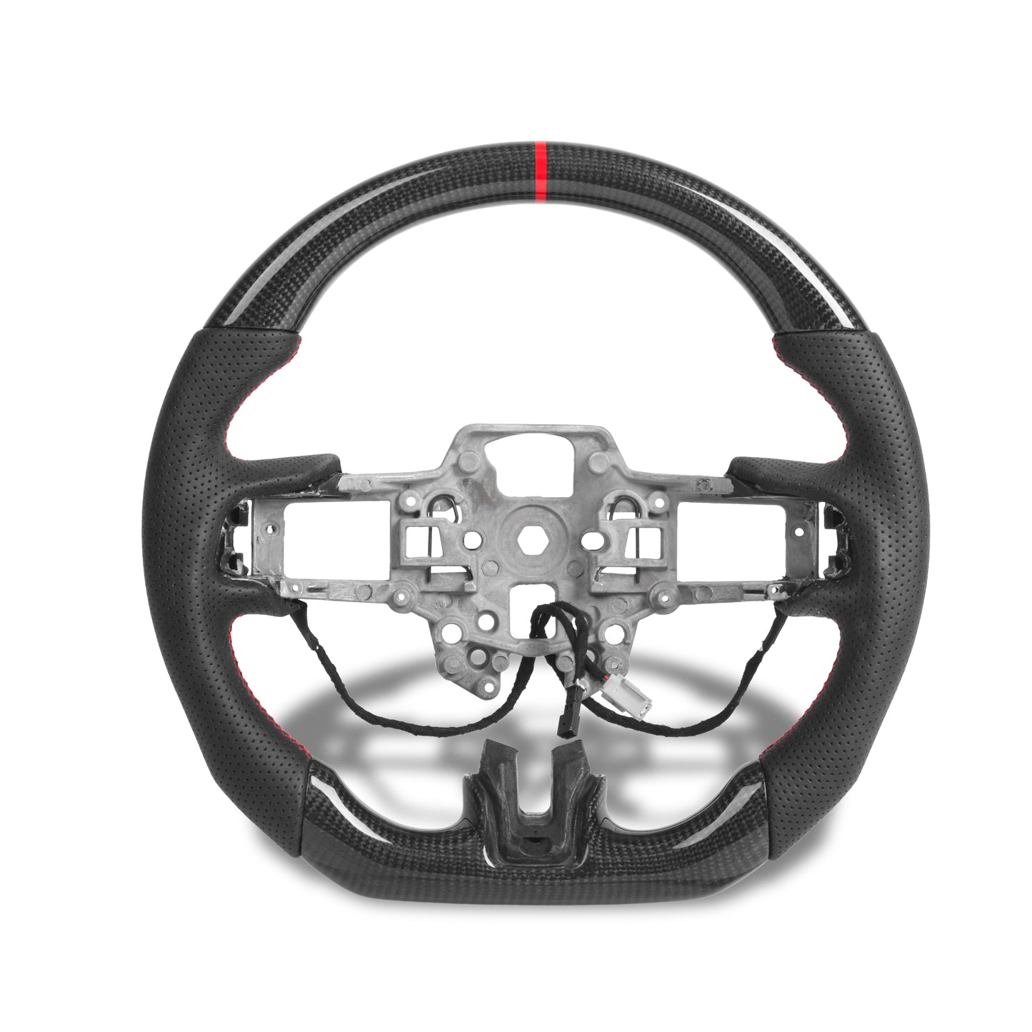 2018-2023 Mustang S550 Carbon Fiber Steering Wheel w/ Heated Core Pre Manufactured