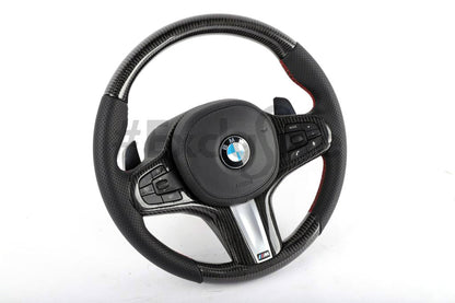 BMW M5 F90 & 91 /  M8 G15, G16, & G17 / X3 G01 / X4 G02 / X6 F86 / 5 Series G30 / 7 Series G11 / G12  Custom Steering Wheel by Exclusive Steering