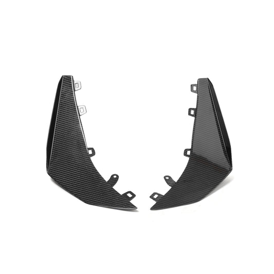 2023-2027 C8 Corvette Z06/E-Ray Type Z07 Dry Gloss Carbon Fiber Front Canards Pair