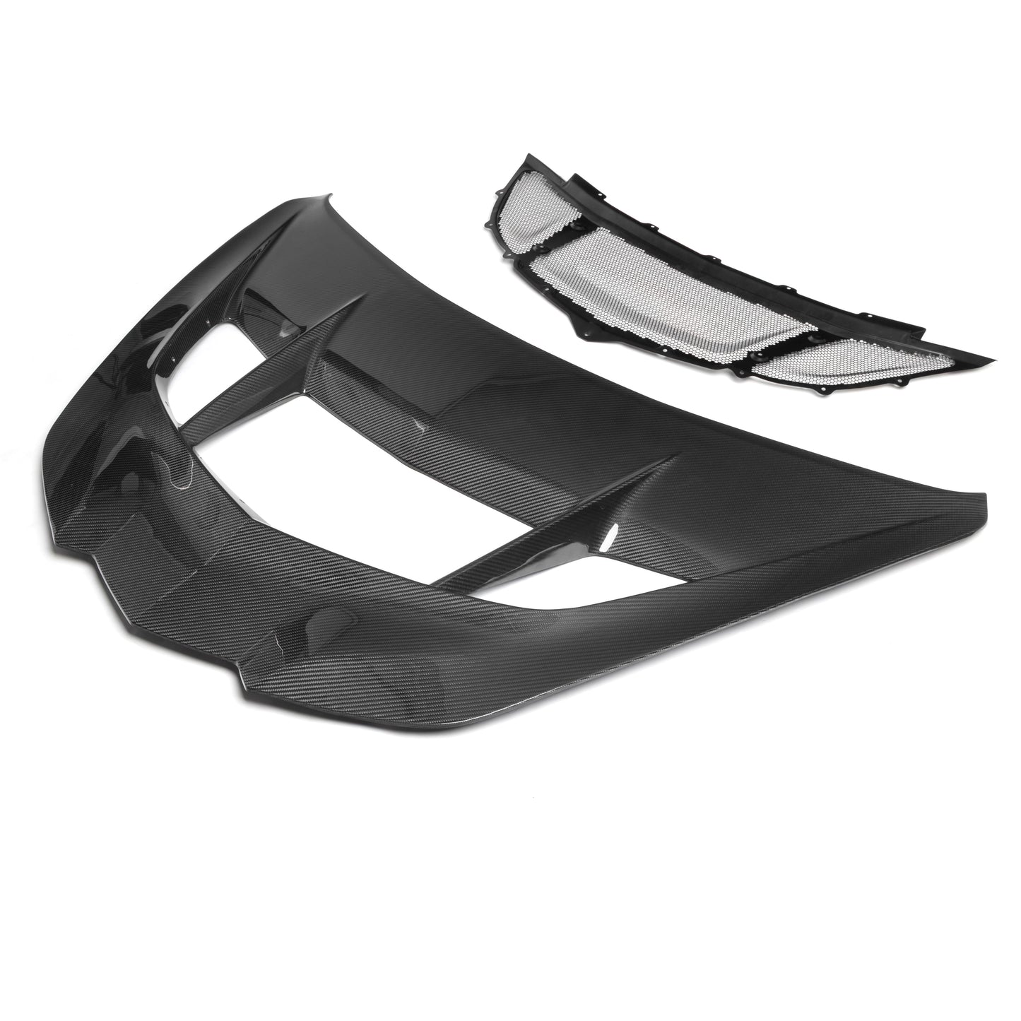 2025-2027 C8 ZR1/ZR1X ZTK Type-OEM Hood Functional Dry Carbon Fiber Double Sided