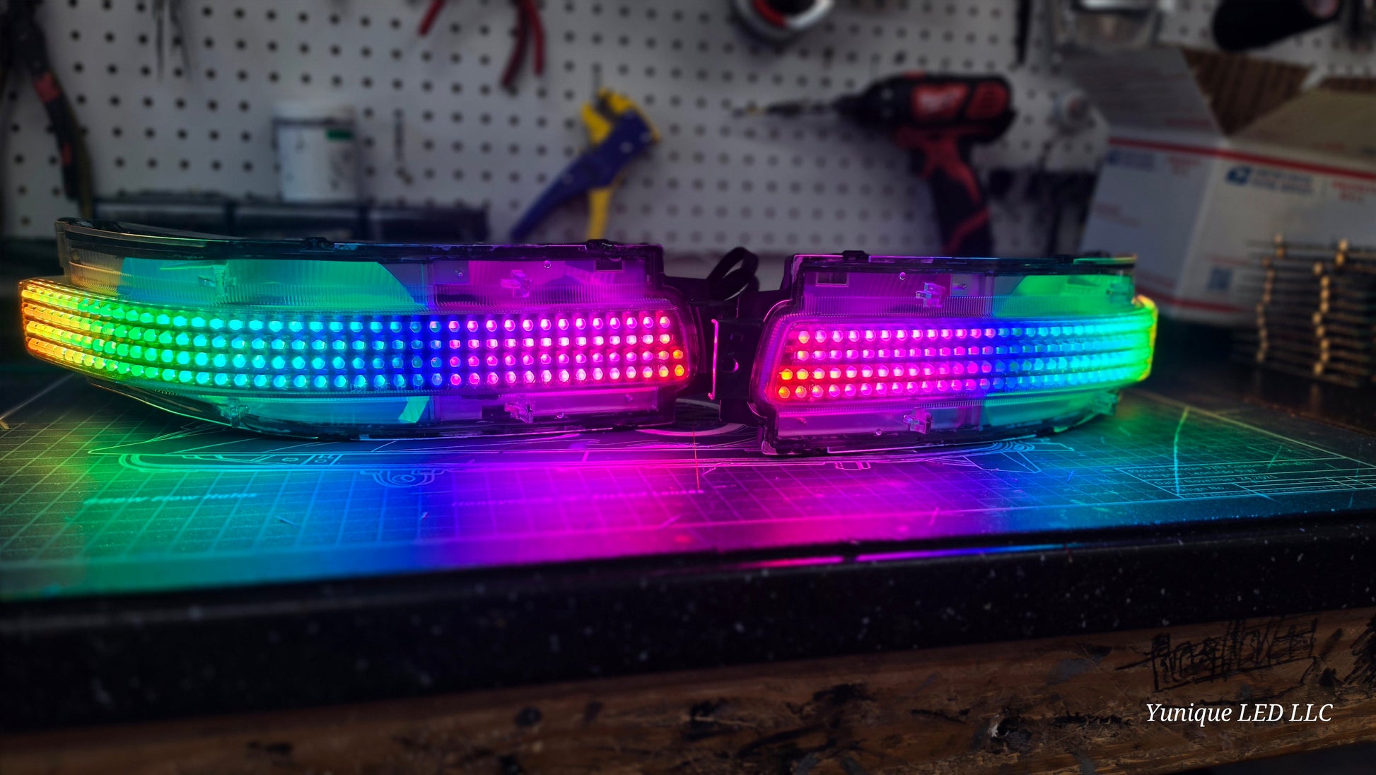 2003-2009 Nissan 350Z Neopixel Acrylic LED Panels (Turn Signal/Reverse)