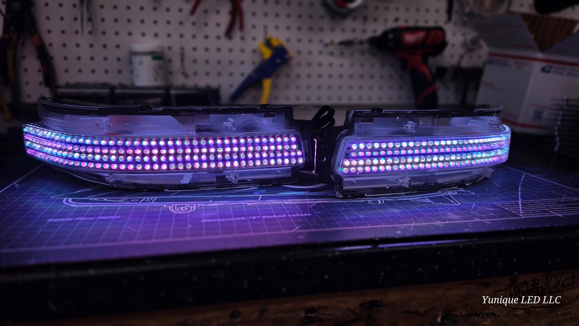 2003-2009 Nissan 350Z Neopixel Acrylic LED Panels (Turn Signal/Reverse)