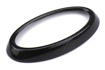 OLM LE Dry Carbon Fiber Front Emblem Frame Overlay - 2018-2021 Subaru WRX / STI