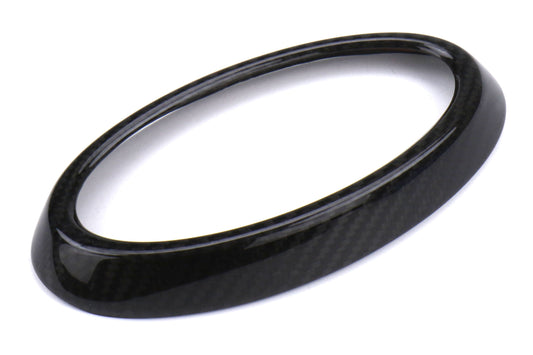 OLM LE Dry Carbon Fiber Front Emblem Frame Overlay - 2018-2021 Subaru WRX / STI