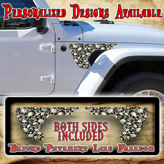 Skull fender vent for the JL or JT 2018 or newer 238