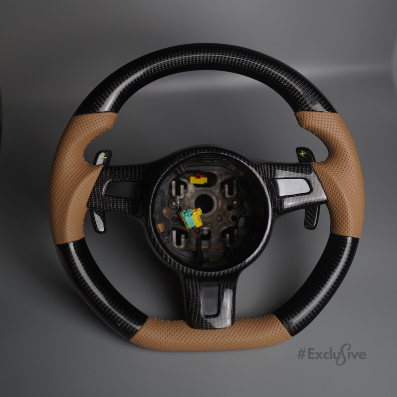 2009 - 2016 Porsche 911, GT3, Boxster, Cayman, Cayenne, & Panamera s |  Custom Steering Wheel by Exclusive Steeringfor