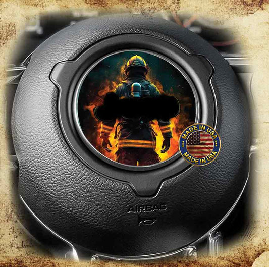 Steering wheel decal Firefighter 158