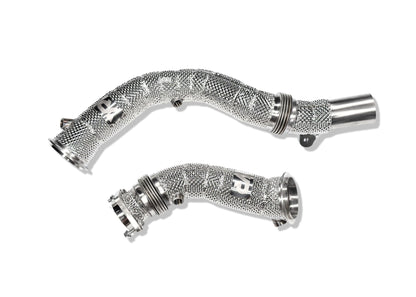 S55 Catless Downpipes with Heatshield for F8X M3 M4 & M2C